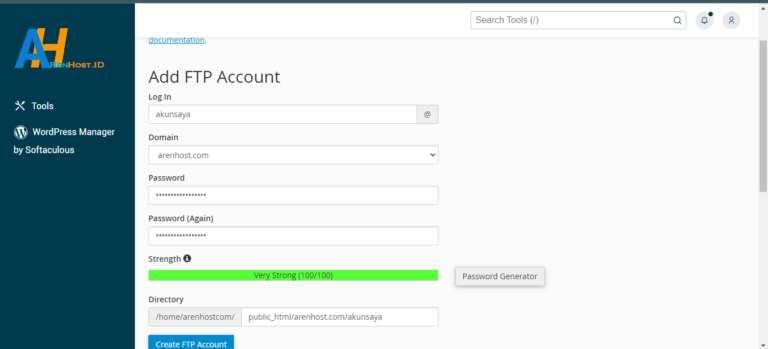 Cara Menggunakan Ftp Di Cpanel Arenpedia